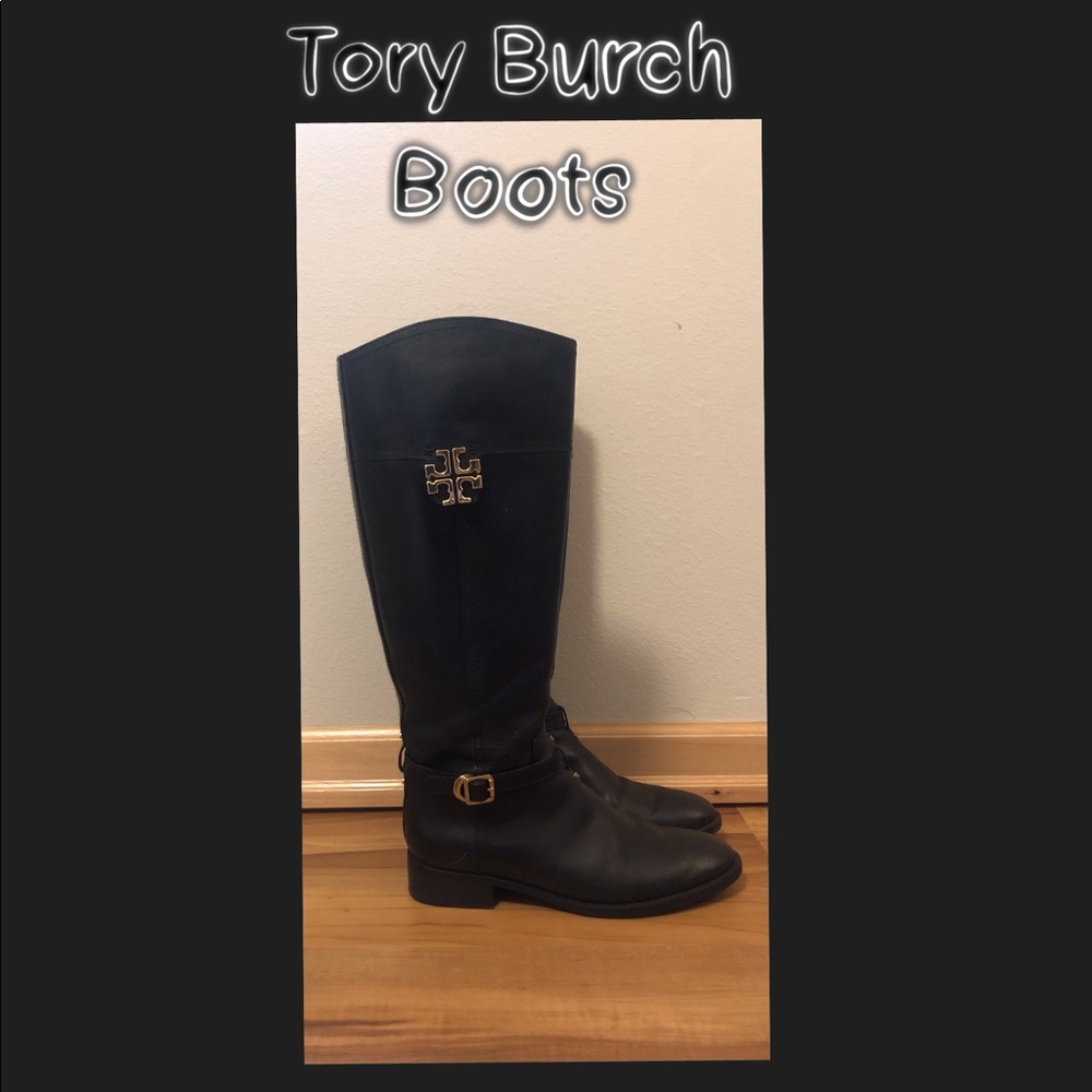 Tory Burch Leather Riding Boots